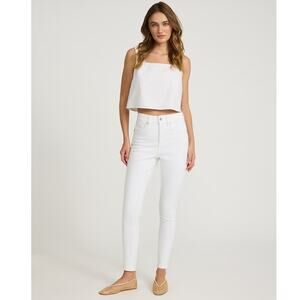 NWT Express Women's High Waisted White Skinny Jeans Size 4R